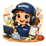 Raimac Cheerful service coordinator in action Raimac Cheerful service coordinator in action